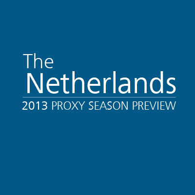 Netherlands 2013 Proxy Season Preview