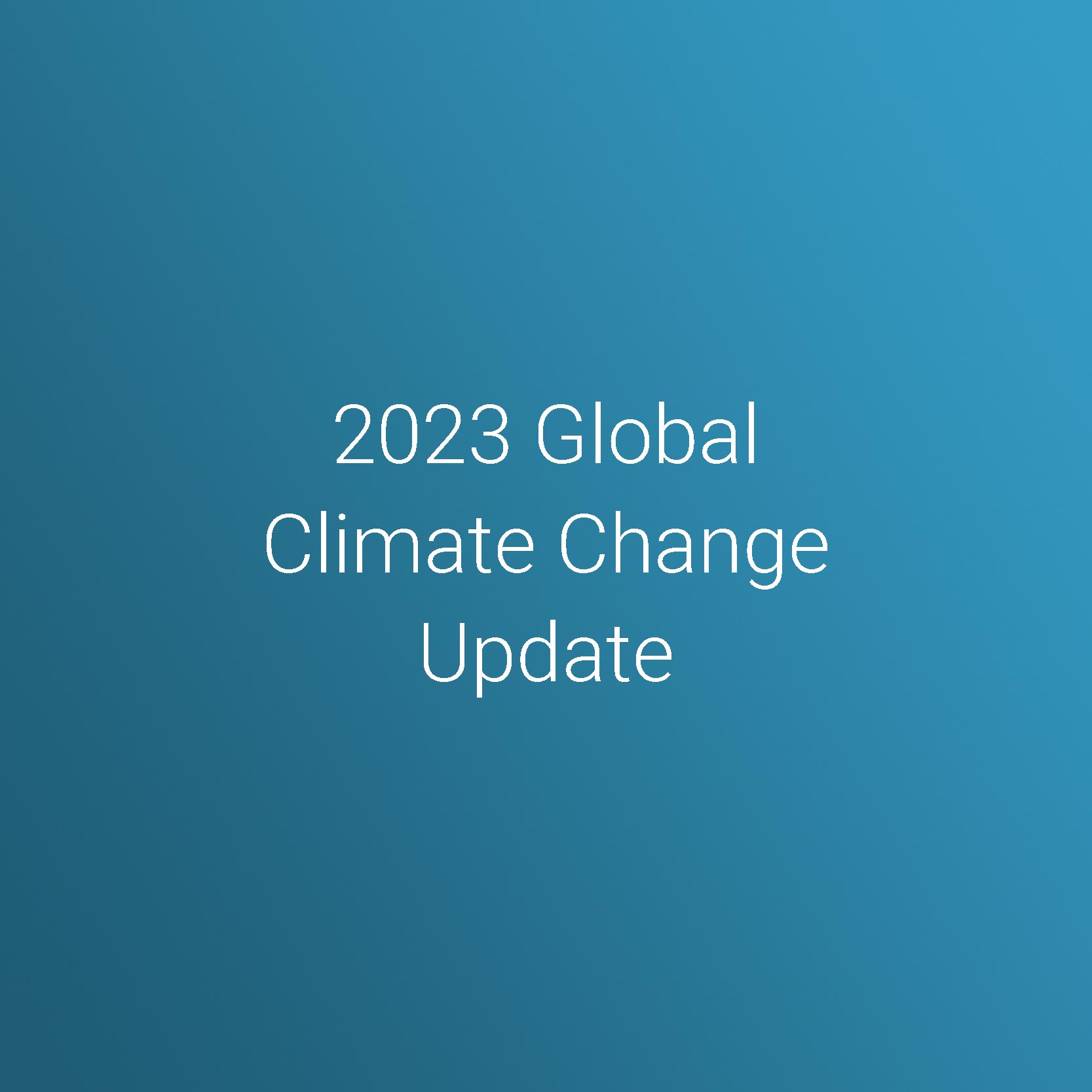 2023 Global Climate Change Update ISS