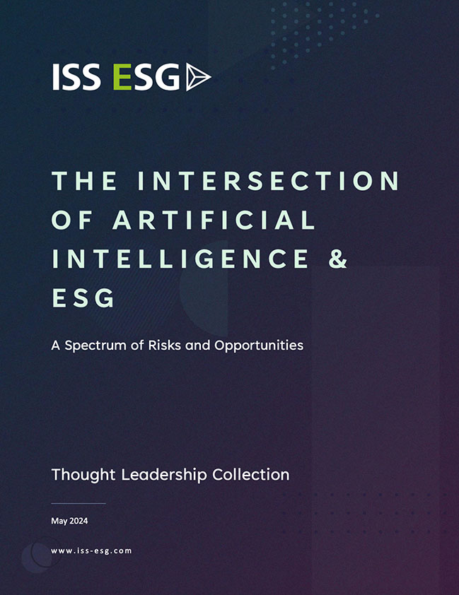 The Intersection of Artificial Intelligence & ESG: A Spectrum of Risks and Opportunities